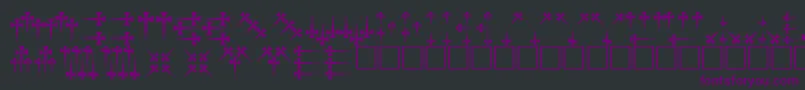 Weitere Informationen zur Daggers-Schriftart Daggers-Schriftart – Violette Schriften auf schwarzem Hintergrund