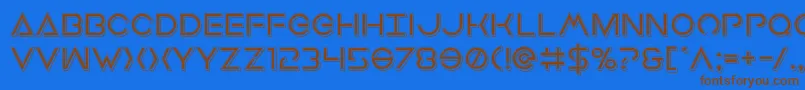 Lisätietoja Earthorbiterpunch-fontista Earthorbiterpunch-fontti – ruskeat fontit sinisellä taustalla