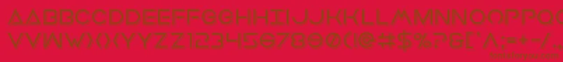 fuente Earthorbiterpunch – Fuentes Marrones Sobre Fondo Rojo