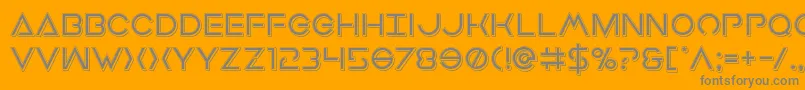 Подробнее о шрифте Earthorbiterpunch Шрифт Earthorbiterpunch – серые шрифты на оранжевом фоне