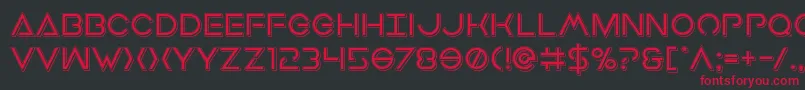 fuente Earthorbiterpunch – Fuentes Rojas Sobre Fondo Negro