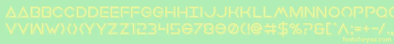 More about Earthorbiterpunch Font Earthorbiterpunch Font – Yellow Fonts on Green Background