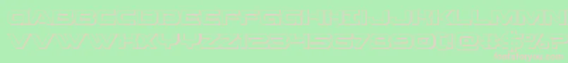 Beamweapon3D Font – Pink Fonts on Green Background