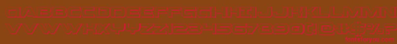 Beamweapon3D Font – Red Fonts on Brown Background