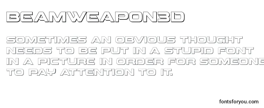Beamweapon3D Font