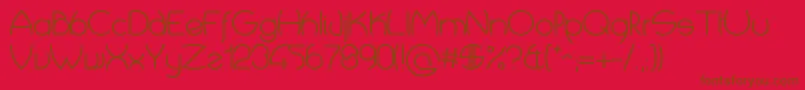 CropTypes Font – Brown Fonts on Red Background
