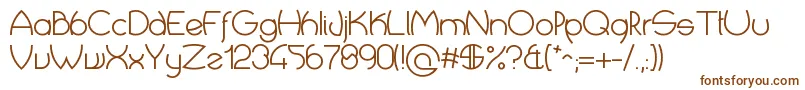 CropTypes Font – Brown Fonts on White Background