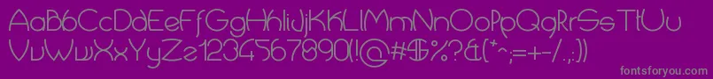 CropTypes Font – Gray Fonts on Purple Background
