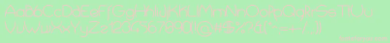 CropTypes Font – Pink Fonts on Green Background