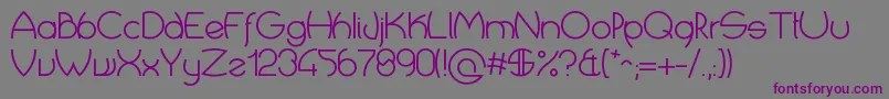 CropTypes Font – Purple Fonts on Gray Background