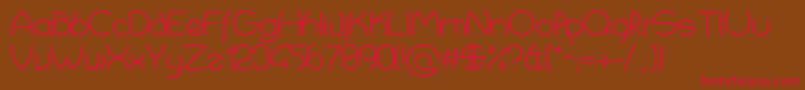 CropTypes Font – Red Fonts on Brown Background
