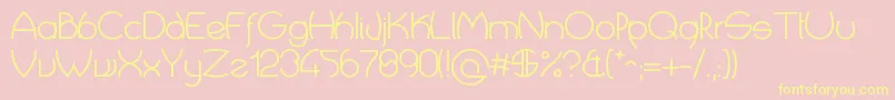 CropTypes Font – Yellow Fonts on Pink Background