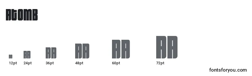 Atomb Font Sizes