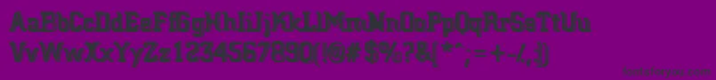 Więcej informacji o czcionce BigBlocko Czcionka BigBlocko – czarne czcionki na fioletowym tle