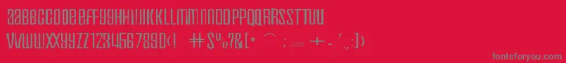 Inflammableagegaunt Font – Gray Fonts on Red Background