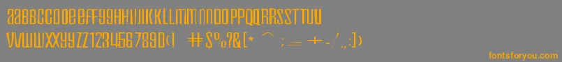 Inflammableagegaunt Font – Orange Fonts on Gray Background