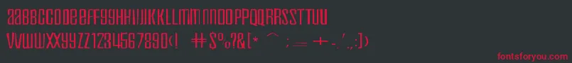 Inflammableagegaunt Font – Red Fonts on Black Background