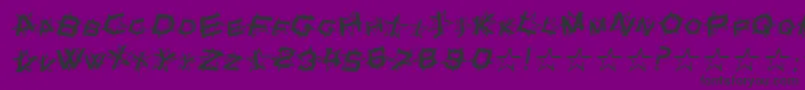 fuente StarDustItalic – Fuentes Negras Sobre Fondo Morado