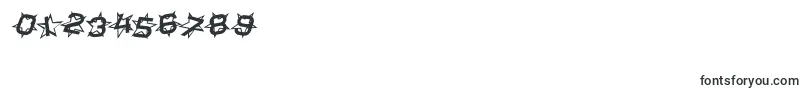 フォントStarDustItalic – 数字と数値のためのフォント