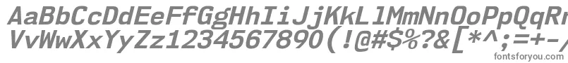 Шрифт Nk57MonospaceNoBdIt – серые шрифты
