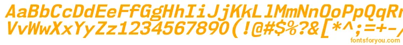 Шрифт Nk57MonospaceNoBdIt – оранжевые шрифты