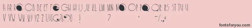 Cafenoirfill Font – Black Fonts on Pink Background