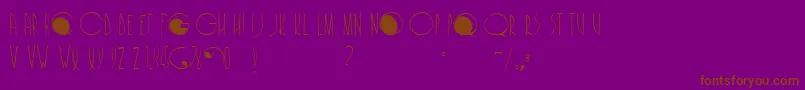 Cafenoirfill Font – Brown Fonts on Purple Background