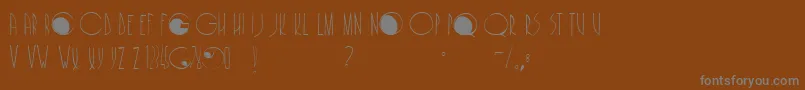 Cafenoirfill Font – Gray Fonts on Brown Background