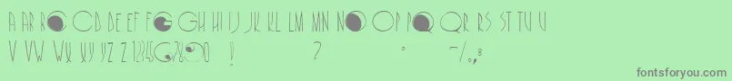 Cafenoirfill Font – Gray Fonts on Green Background
