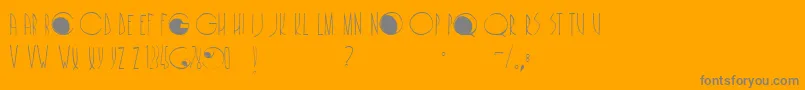 Cafenoirfill Font – Gray Fonts on Orange Background