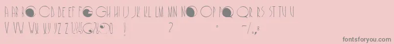 Cafenoirfill Font – Gray Fonts on Pink Background