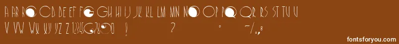 Cafenoirfill Font – White Fonts on Brown Background