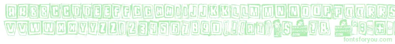 Pozo Font – Green Fonts on White Background