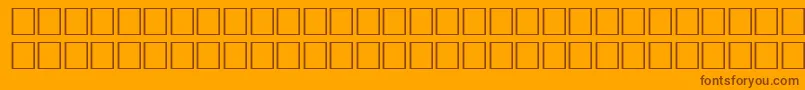 VremyafwfBoldItalic Font – Brown Fonts on Orange Background