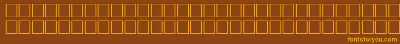VremyafwfBoldItalic Font – Orange Fonts on Brown Background