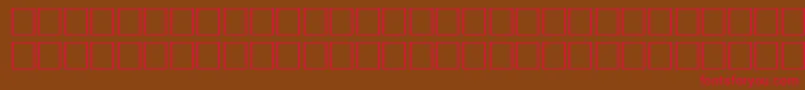 VremyafwfBoldItalic Font – Red Fonts on Brown Background