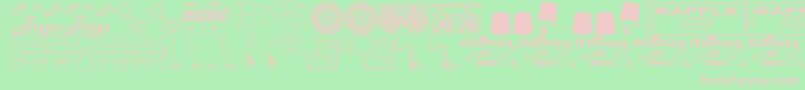 WinnerTakeAllJl Font – Pink Fonts on Green Background