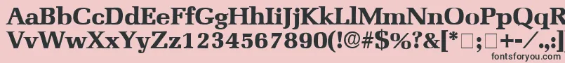 BroccusDisplaySsi Font – Black Fonts on Pink Background