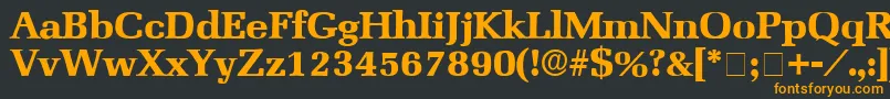 BroccusDisplaySsi Font – Orange Fonts on Black Background