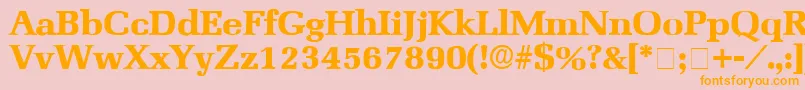 BroccusDisplaySsi Font – Orange Fonts on Pink Background