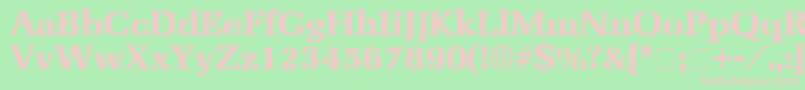 BroccusDisplaySsi Font – Pink Fonts on Green Background