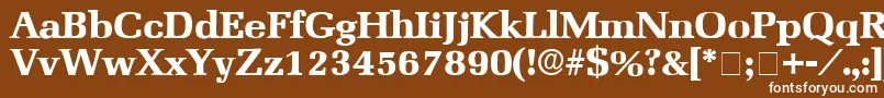 BroccusDisplaySsi Font – White Fonts on Brown Background