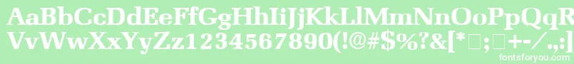 BroccusDisplaySsi Font – White Fonts on Green Background