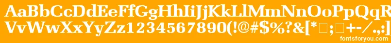 BroccusDisplaySsi Font – White Fonts on Orange Background