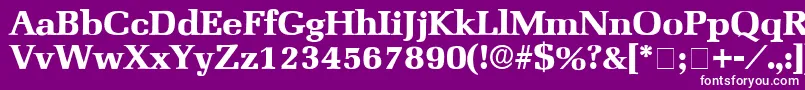 BroccusDisplaySsi Font – White Fonts on Purple Background