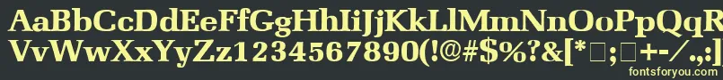 BroccusDisplaySsi Font – Yellow Fonts on Black Background