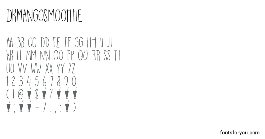DkMangoSmoothie Font – alphabet, numbers, special characters
