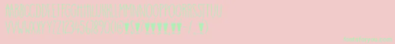 DkMangoSmoothie Font – Green Fonts on Pink Background