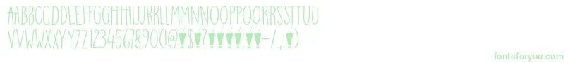 フォントDkMangoSmoothie – 緑のフォント