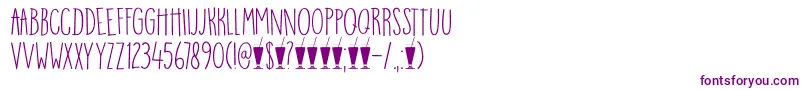 DkMangoSmoothie-fontti – violetit fontit